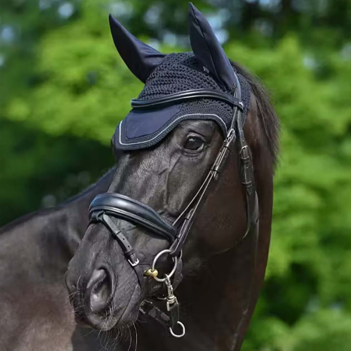 Nauszniki Show-Line Granatowe w grupie Sprzęt dla konia / Nauszniki przy Equinest (7317021NA_r)