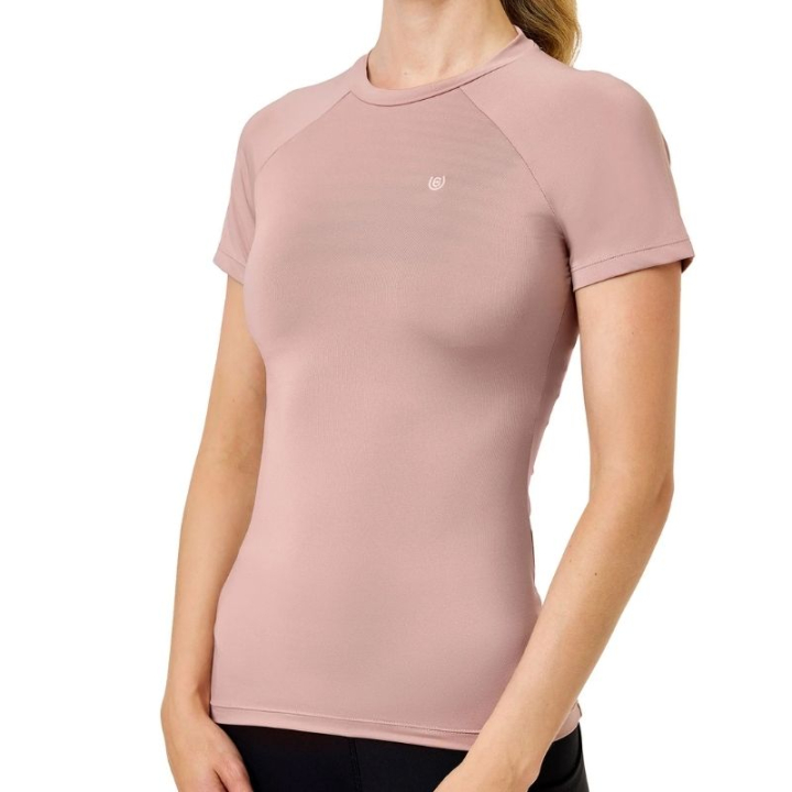 Top treningowy ES Dynamic Base Layer Short Sleeve Midsummer Blush w grupie Odzież jeździecka / Bluzki i koszulki / T-shirty przy Equinest (734020644181MPI_r)