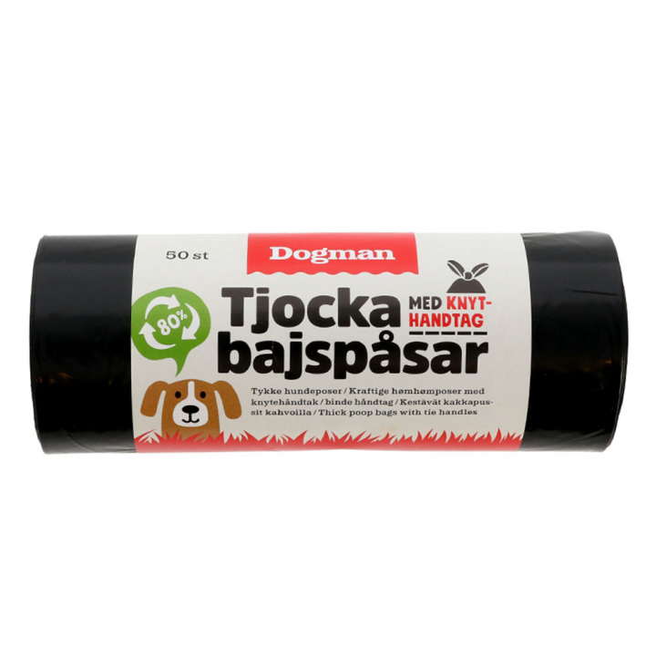 Worki na odchody z uchwytami 50szt. czarne w grupie Pies / Woreczki na odchody i akcesoria przy Equinest (738835BA)