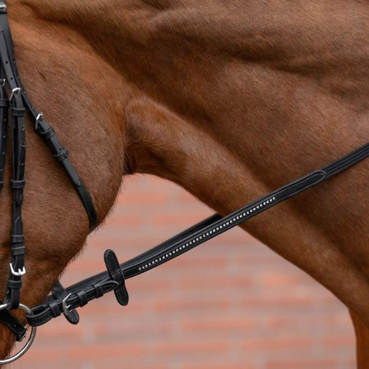 Wodze parciane Diamond Czarne w grupie Sprzęt dla konia / Wodze / Wodze parciane przy Equinest (8139801PBA_r)
