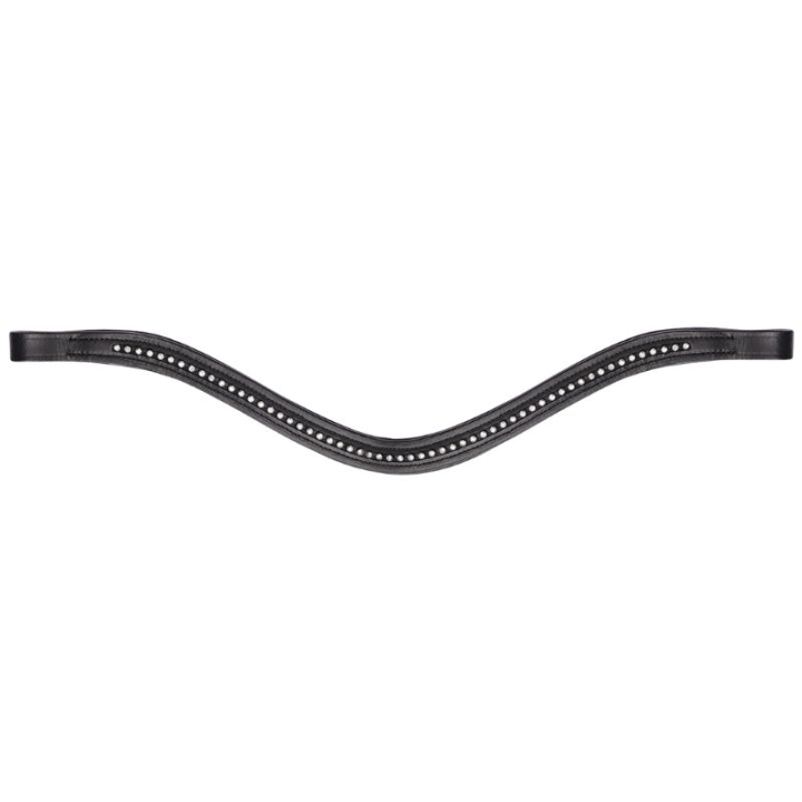 Naczółek Diamond Curved Czarny/Srebrny w grupie Sprzęt dla konia / Ogłowia i naczółki / Naczółki przy Equinest (8141301PBASI_r)