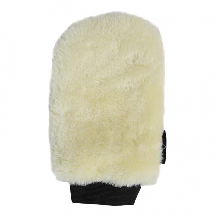 Rękawica do czyszczenia Sheepskin Biała w grupie Pielęgnacja i zdrowie / Szczotki / Rękawice do czyszczenia przy Equinest (82136SV)