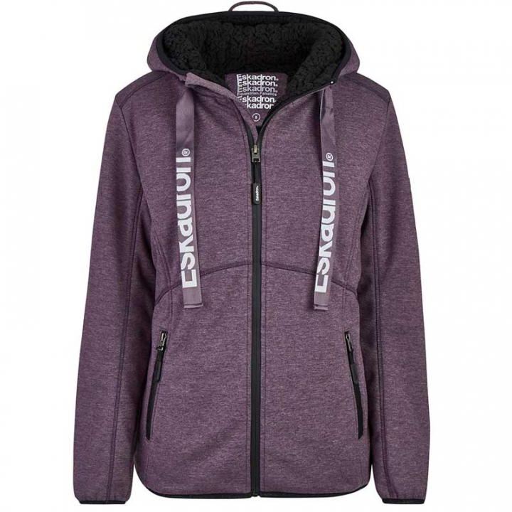 Hoodie Zip Ruby Deepberry w grupie Odzież jeździecka / Swetry i Bluzy przy Equinest (822684130Li_r)