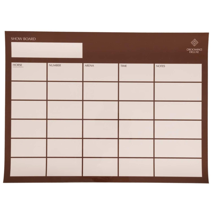 Tablica Show Board Magnetic Brązowy w grupie Stajnia i padok / Wyposażenie stajni / Inne wyposażenie stajni przy Equinest (82270053BR)