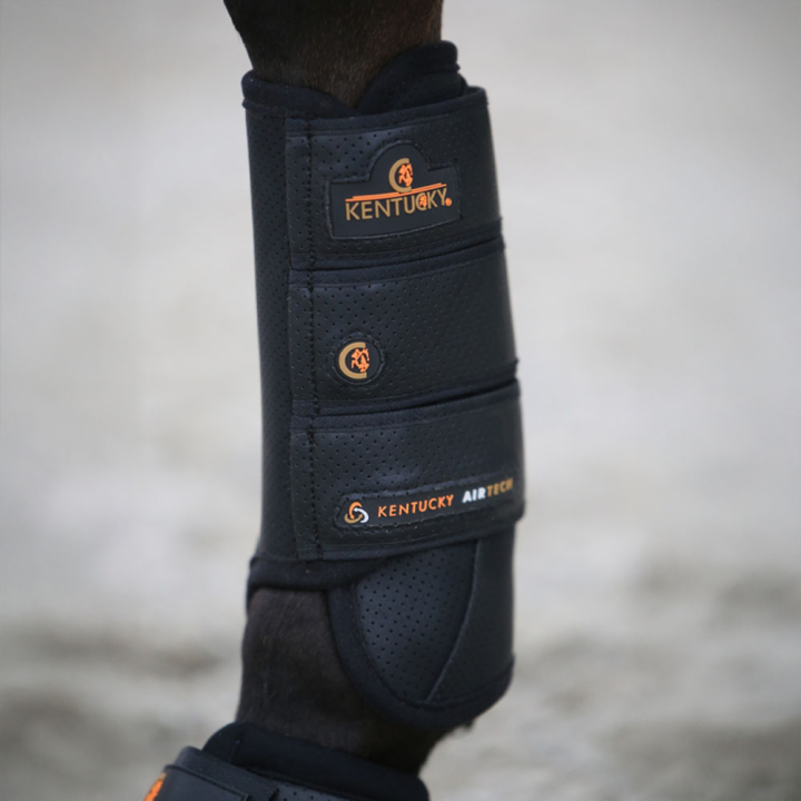 Ochraniacze crossowe Eventing Air Tech Front Czarne w grupie Sprzęt dla konia / Ochrona nóg / Ochraniacze skokowe przód przy Equinest (8420201FBA_r)