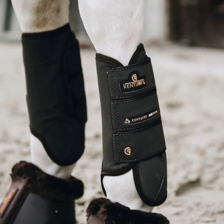 Ochraniacze crossowe Eventing Air Tech Front Brązowe w grupie Sprzęt dla konia / Ochrona nóg / Ochraniacze skokowe przód przy Equinest (8420205FBR_r)