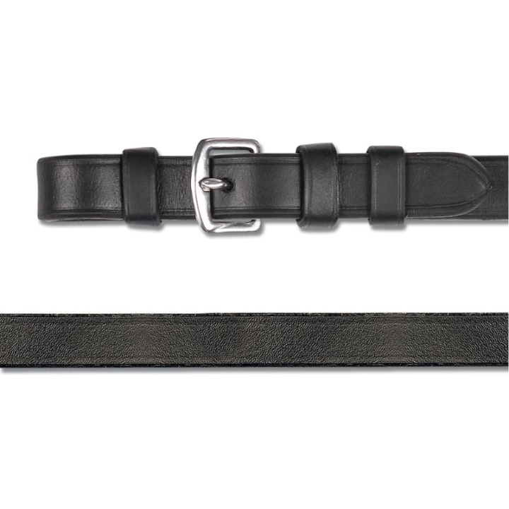 Wodze munsztukowe Leather 12mm Buckles Czarne w grupie Sprzęt dla konia / Wodze / Wodze skórzane przy Equinest (9563501BA-FU)