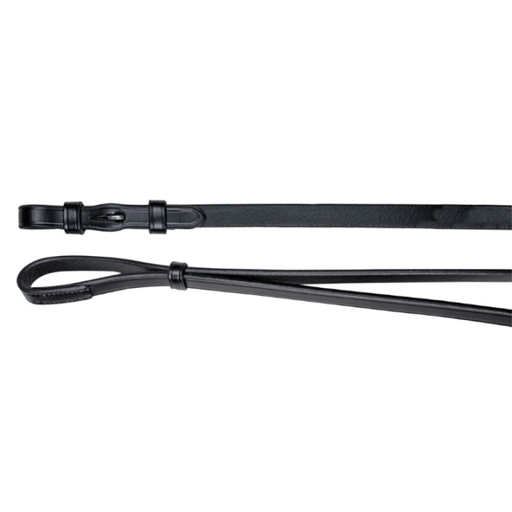 Wodze munsztukowe Leather 12mm Hooks Czarne  w grupie Sprzęt dla konia / Wodze / Wodze skórzane przy Equinest (958401BA-FU)