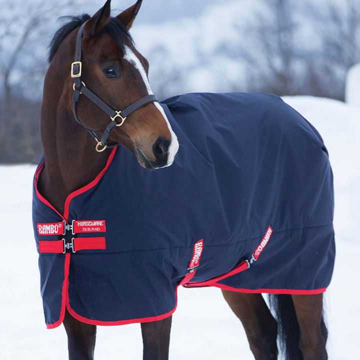 Derka zimowa Rambo Original T/O 200g Granatowo/Czerwona w grupie Derki dla koni / Derki padokowe / Derki zimowe przy Equinest (AAAAA2-BR00-NARE)