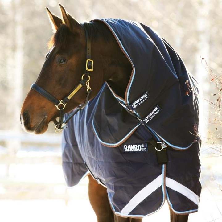 Derka padokowa Rambo Duo Plus 1000D (100g + 300g) Granatowo/Brązowa w grupie Derki dla koni / Derki padokowe przy Equinest (AAADA3BDNNALBLBR_r)