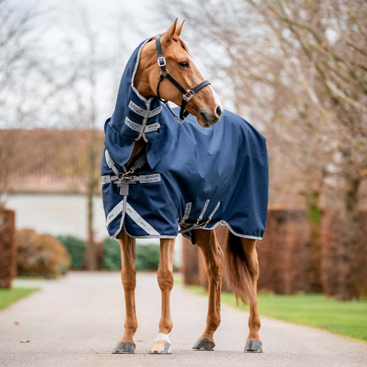 Derka padokowa Amigo Integrated 1200D 150g Granatowo/Szaro/Srebrna w grupie Derki dla koni / Derki padokowe / Derki przejściowe przy Equinest (AAOJL3BJI_r)