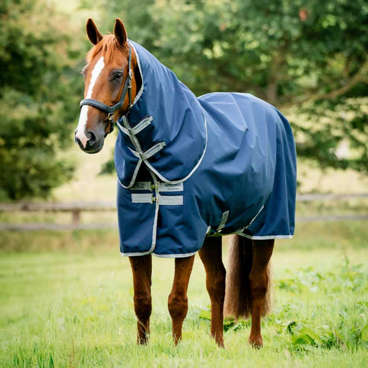 Derka przeciwdeszczowa Amigo Ripstop 900D Plus 0g Granatowo/Szara w grupie Derki dla koni / Derki padokowe / Derki przeciwdeszczowe przy Equinest (AARPG0BJJNAGR_r)