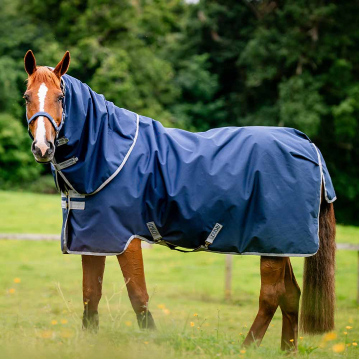Derka zimowa z kapturem Amigo Ripstop 900 Plus 200g Granatowo/Szara w grupie Derki dla koni / Derki padokowe / Derki zimowe przy Equinest (AARPG4NA)