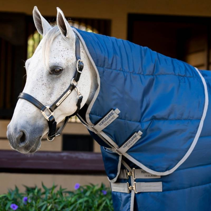 Kaptur Amigo Ripstop Insulator 210D 100g Granatowo/Szary w grupie Derki dla koni / Kaptury przy Equinest (ABRHN2BJJNAGR_r)