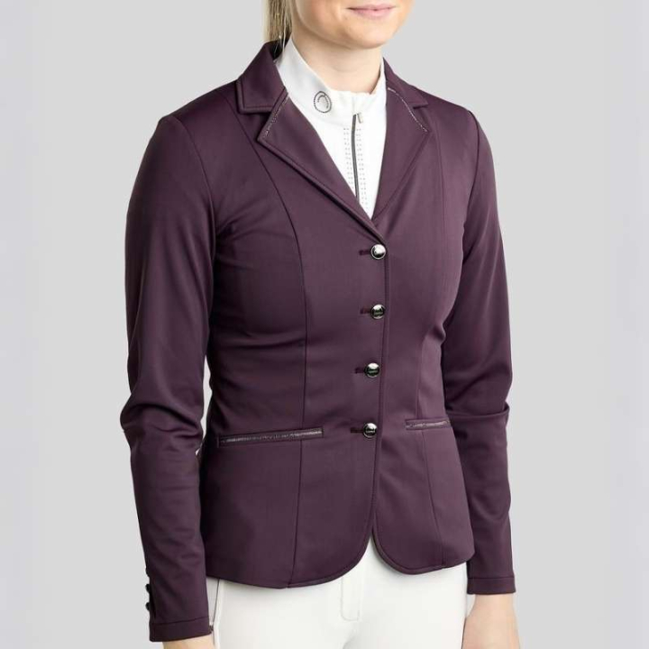 Frak MoKira Softshell Gun Metal Crystals Fig w grupie Odzież jeździecka / Fraki przy Equinest (COMB26703634FIG_r)