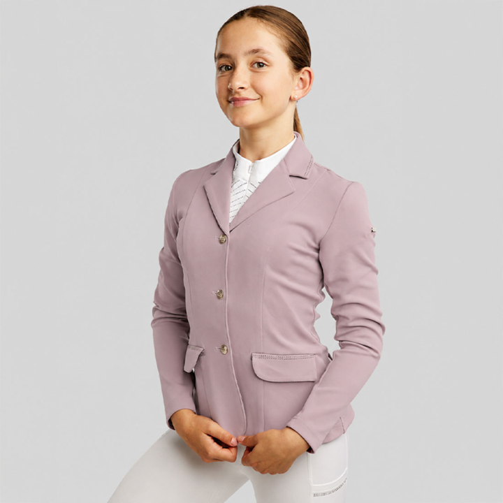 Frak konkursowy Dzieci/Junior MoBlair Champagne Crystals Cheeky Pink w grupie Odzież jeździecka / Fraki przy Equinest (COMB46312LPI_r)