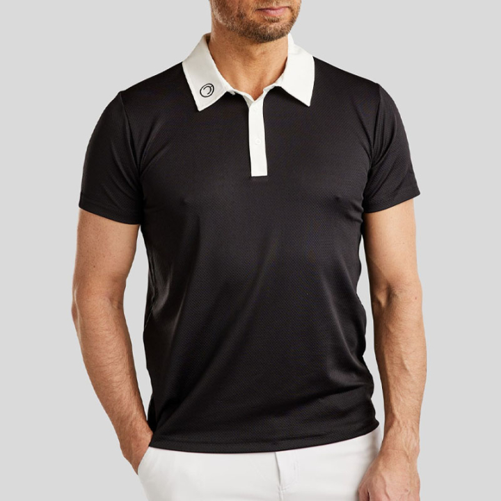 Koszula konkursowa męska MoWill Short Sleeve Czarna w grupie Odzież jeździecka / Bluzki i koszulki / Koszulki konkursowe przy Equinest (CT35114LBA_r)