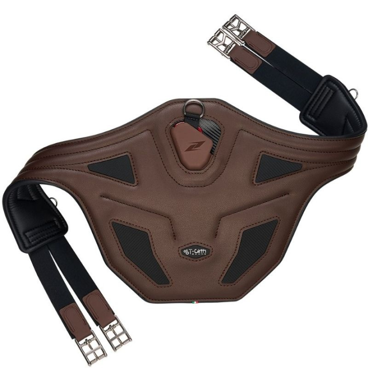 Popręg skokowy z fartuchem Techno Stud Brązowy w grupie Sprzęt dla konia / Popręgi / Popręgi skokowe przy Equinest (E2430BN110BKBR_r)