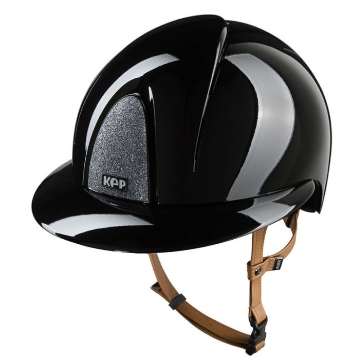 Kask Smart Nova Metal Polish Polo Star Beige Strap Czarny/Srebrny w grupie Sprzęt dla jeźdźca / Kaski / Daszki przeciwsłoneczne przy Equinest (E54371B0BASI_r)