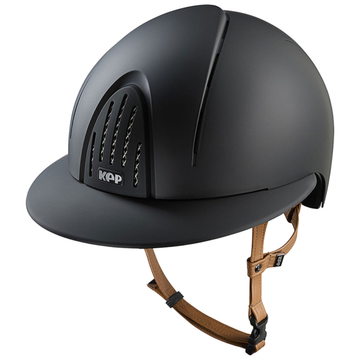 Kask Smart Nova Matt Polo Beige Strap Czarny w grupie Sprzęt dla jeźdźca / Kaski / Daszki przeciwsłoneczne przy Equinest (E54378B00171BA_r)