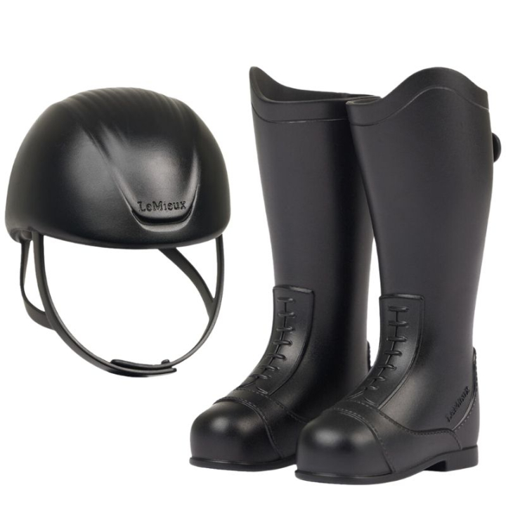 Kask jeździecki i oficerki Toy Rider Czarne w grupie Konie na kiju & Konie zabawkowe / Akcesoria do koni zabawkowych przy Equinest (IT086460BA)