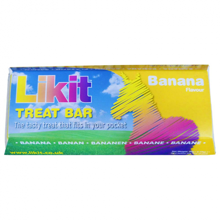 Przysmak dla koni Treat Bar Banana 90g w grupie Pielęgnacja i zdrowie / Smakołyki dla koni przy Equinest (LIKTBBAEU-90)