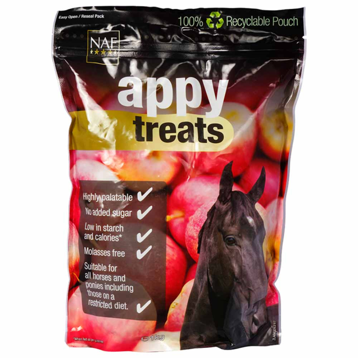 Przysmaki Appy Treats 1kg w grupie Pielęgnacja i zdrowie / Smakołyki dla koni przy Equinest (NAF2641)