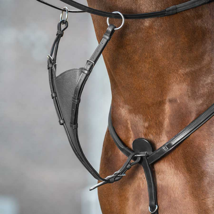 Krótki wytok Soft Bib New English Collection Czarny w grupie Sprzęt dla konia / Wytoki i napierśniki / Wytoki przy Equinest (NE07DSv_r)