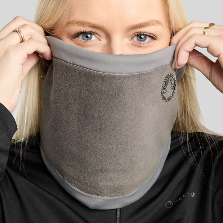 Komin na szyję MoEllie Fleece Crystals Szary w grupie Odzież jeździecka / Akcesoria / Szaliki i kołnierze przy Equinest (NW26306OSGR)