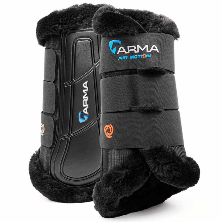 Ochraniacze robocze Air Motion Supafleece Czarne w grupie Akcesoria dla koni / Ochrona nóg / Ochraniacze robocze i ochraniacze ujeżdżeniowe przy Equinest (SH104700BA_r)