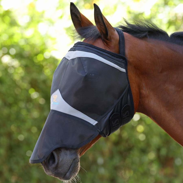 Maska przeciw owadom Fine Mesh without Ears with Nose Czarna w grupie Ochrona przed owadami / Maski i moskitiery przy Equinest (SH108680BA_r)