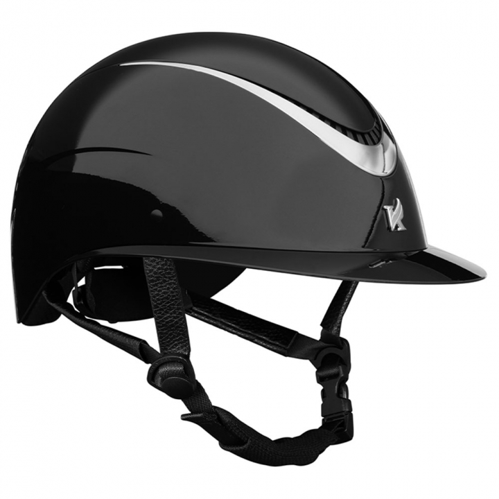 Kask jeździecki Alina Ellipse Błyszczący Czarny/Gun Metal w grupie Sprzęt dla jeźdźca / Kaski / Daszki przeciwsłoneczne przy Equinest (SH652368BAGR_r)