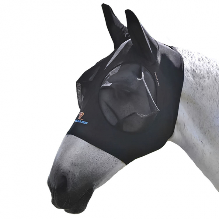 Maska przeciw owadom Stretch z uszami Czarna w grupie Ochrona przed owadami / Maski i moskitiery przy Equinest (SH6680Sv_r)