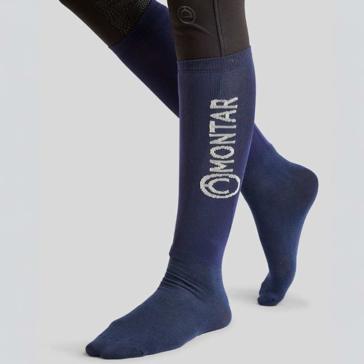 Skarpetki jeździeckie Nylon 3-pak Granatowe w grupie Odzież jeździecka / Skarpetki przy Equinest (SK1823353NA_r)