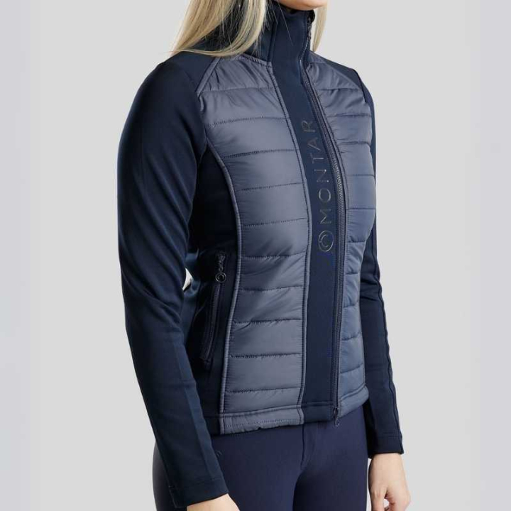 Kurtka hybrydowa Emma Softshell Granatowa w grupie Odzież jeździecka / Płaszcze i kurtki / Kurtki jeździeckie przy Equinest (SL21247LNA_r)
