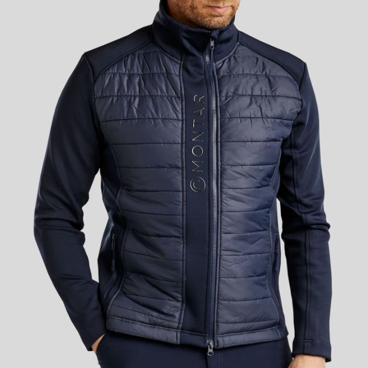 Kurtka hybrydowa męska Emanuel Softshell Granatowa w grupie Odzież jeździecka / Płaszcze i kurtki / Kurtki jeździeckie przy Equinest (SL31247LNA_r)