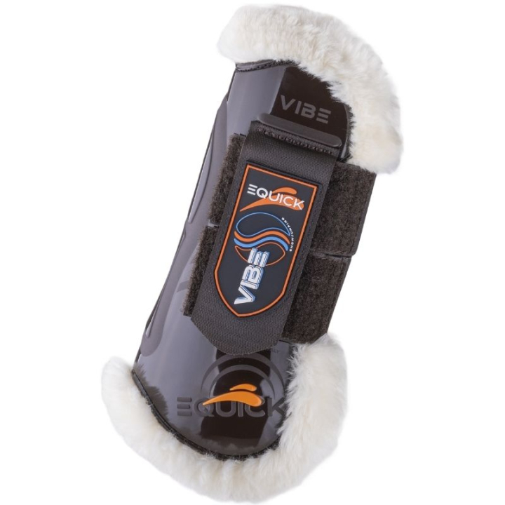 Ochraniacze skokowe przód Vibe Velcro Fluffy Brązowe w grupie Sprzęt dla konia / Ochrona nóg / Ochraniacze skokowe przód przy Equinest (VIBFLMASVBR_r)