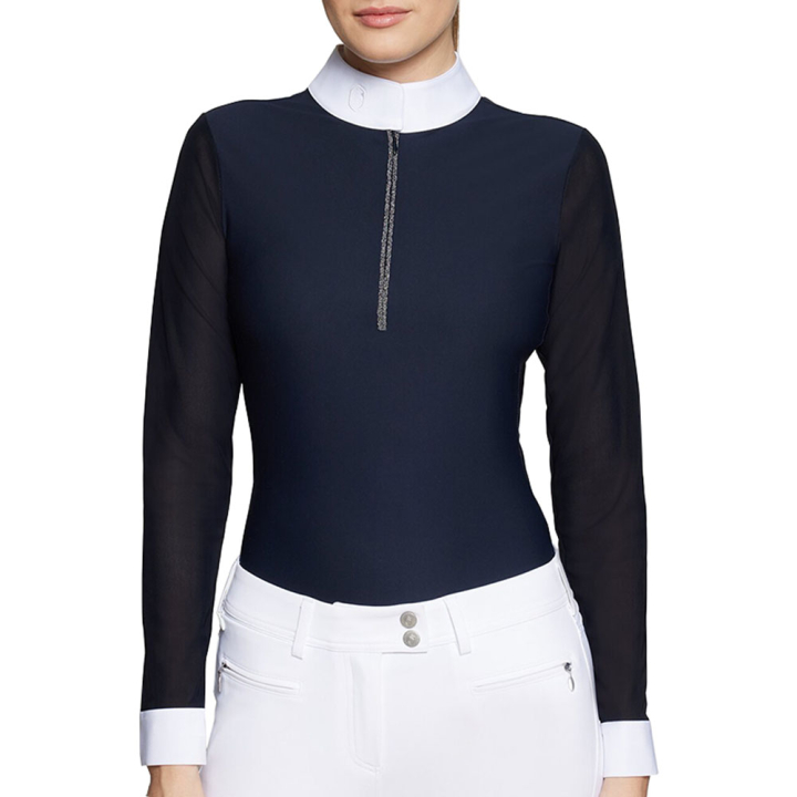 Top konkursowy Lily Boreal Granatowy w grupie Odzież jeździecka / Bluzki i koszulki / Koszulki konkursowe przy Equinest (WLILYBOLSNA_r)