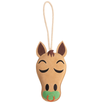 Zabawka dla konia Equimojis The Tiny Troubleheart Brązowa