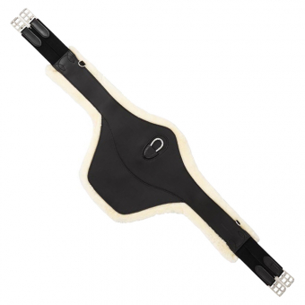 Siodło z klockami Colombes Syntetyczna skóra owcza Czarny/Naturalny