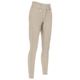 Breeches jeździeckie New Candela Grip Full Seat Vanilla Cream