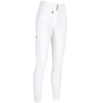 Breeches jeździeckie New Candela Grip Full Seat White