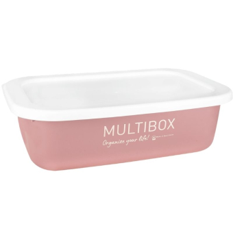 Multibox z pokrywką 3L Różowy