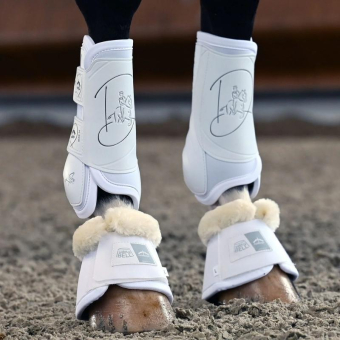 Ochraniacze ujeżdżeniowe Absolute Front Velcro Białe