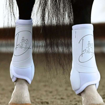 Ochraniacze ujeżdżeniowe Absolute Rear Velcro Białe