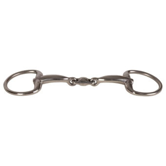 Wędzidło oliwkowe podwójnie łamane Stainless Steel 16mm