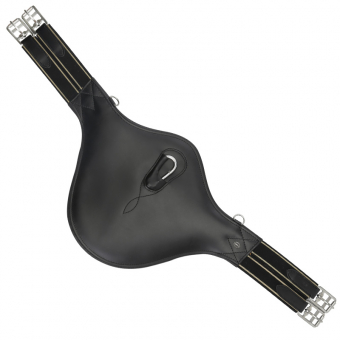 Popręg skokowy z fartuchem Cheval HG Czarny