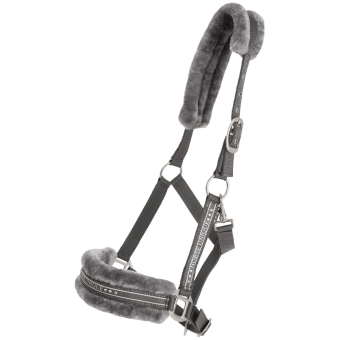 Kantar z Futerkiem Ciemnoszary/Szary