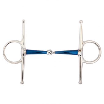 Pojedynczo łamane Wędzidło Eggbut Full Cheek Sweet Iron 14mm