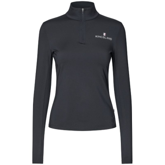 Bluzka jeździecka Classic Training Shirt Granatowa